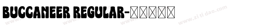 Buccaneer Regular字体转换